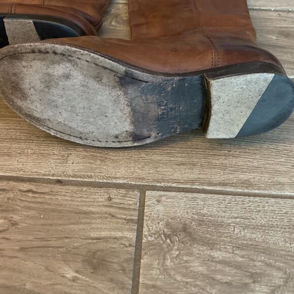 Frye Kendall Tall Cognac Brown Pull On Boots Women Size 7.5 B 4015 - Picture 4 of 10